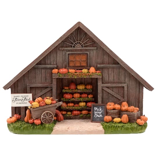Mini Pumpkin Harvest Barn by Ashland®